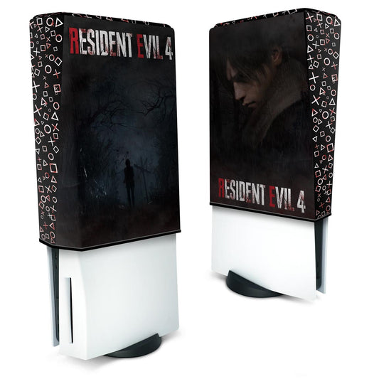 Capa Anti Poeira PS5 Fat Vertical - Resident Evil 4 Remake