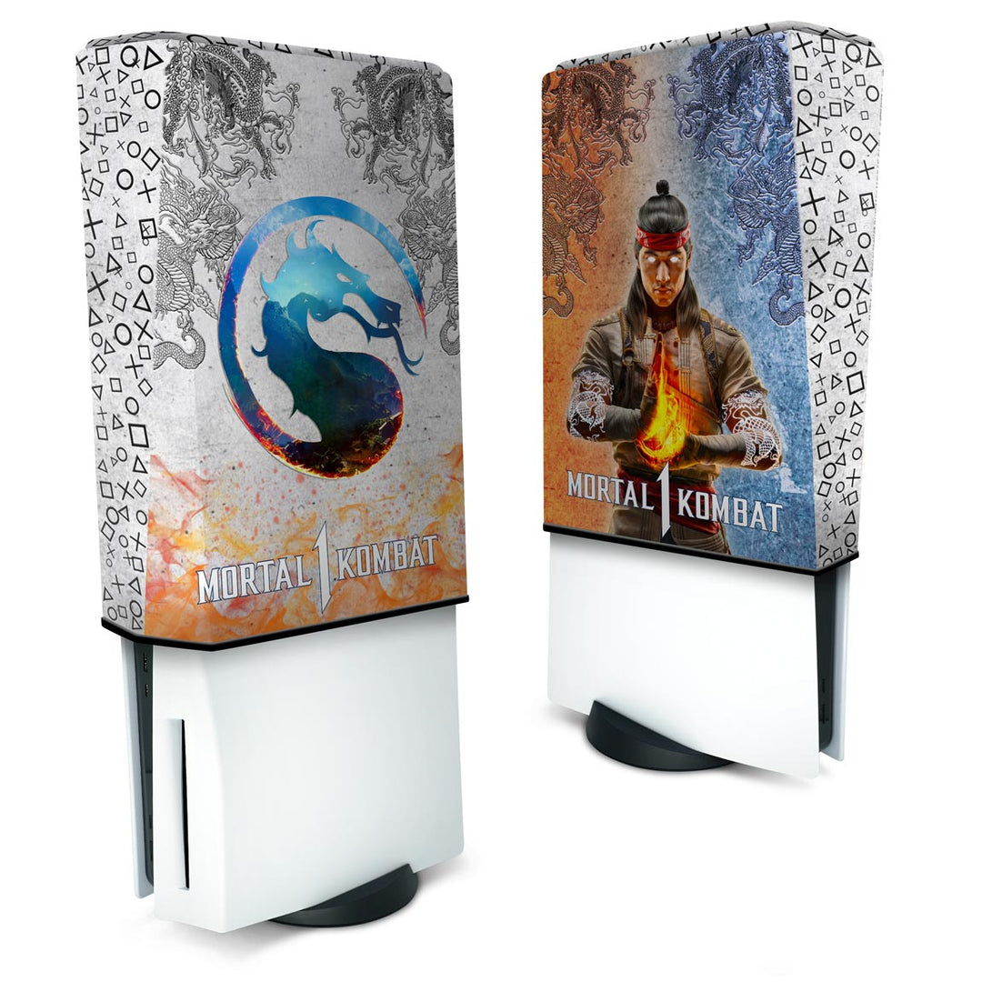 Capa Anti Poeira PS5 Fat Vertical - Mortal Kombat 1