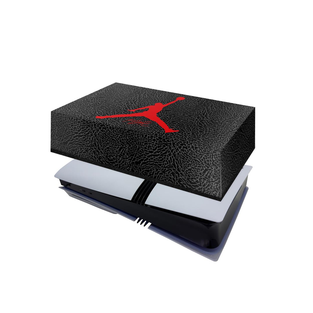 Capa Anti Poeira PS5 Pro Horizontal - Jordan Flight - Pop Arte Skins
