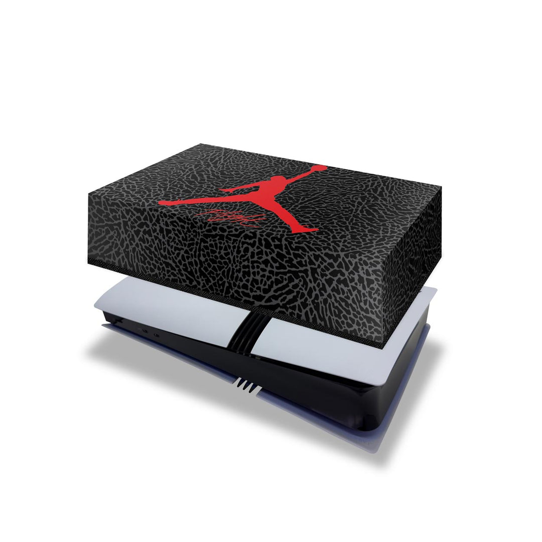 Capa Anti Poeira PS5 Pro Horizontal - Jordan Flight - Pop Arte Skins - foto 4