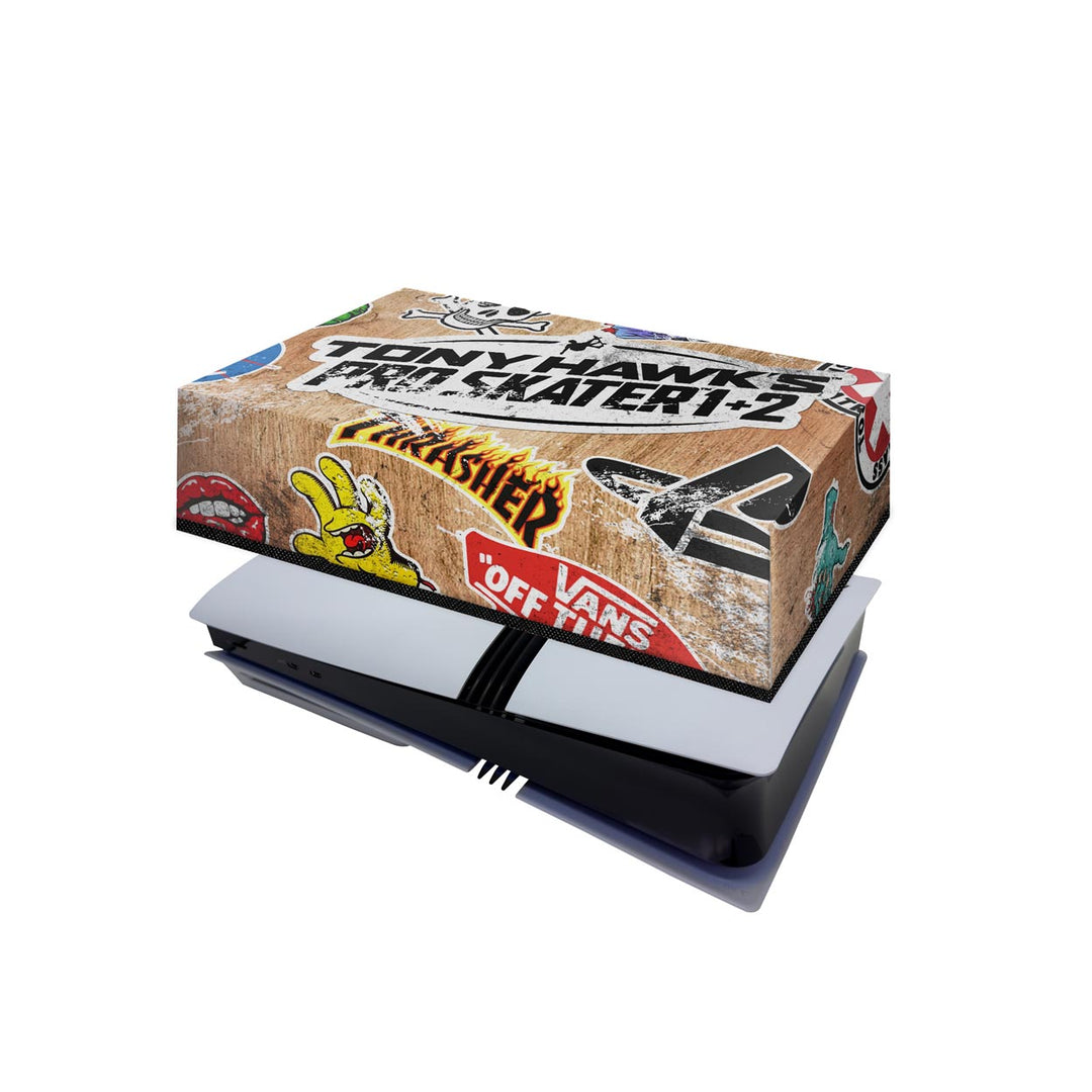 Capa Anti Poeira PS5 Pro Horizontal - Tony Hawk's Pro Skater - Pop Arte Skins