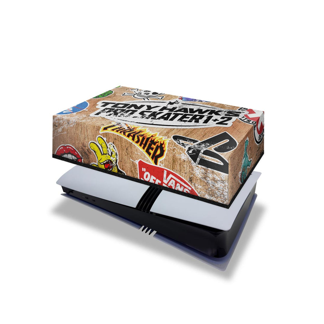 Capa Anti Poeira PS5 Pro Horizontal - Tony Hawk's Pro Skater - Pop Arte Skins - foto 4
