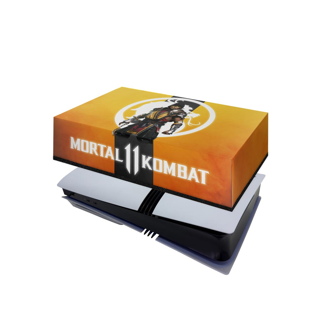 Capa Anti Poeira PS5 Pro Horizontal - Mortal Kombat 11 - Pop Arte Skins