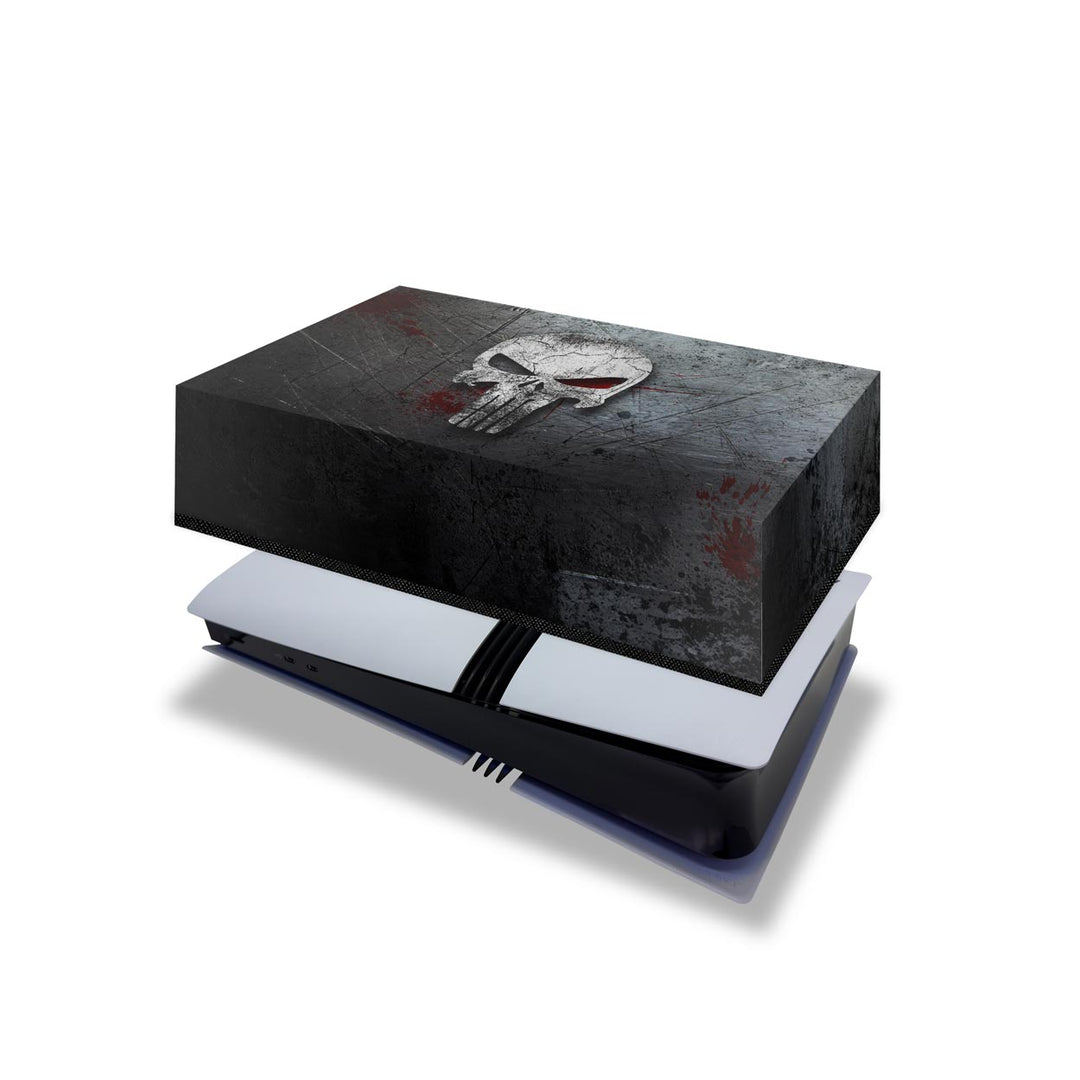 Capa Anti Poeira PS5 Pro Horizontal - The Punisher Justiceiro - Pop Arte Skins - foto 4