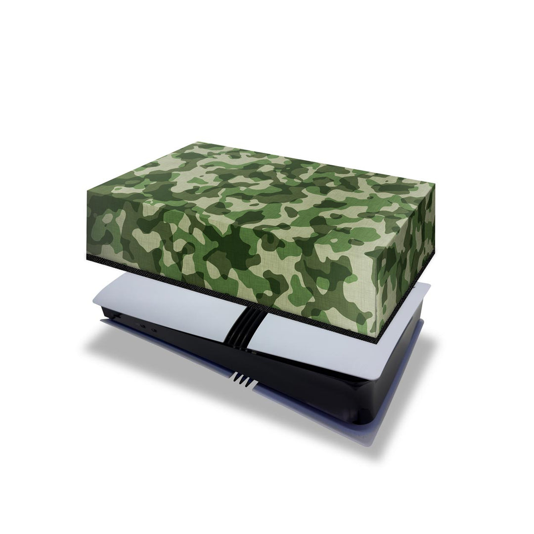 Capa Anti Poeira PS5 Pro Horizontal - Camuflado Verde - Pop Arte Skins - foto 4