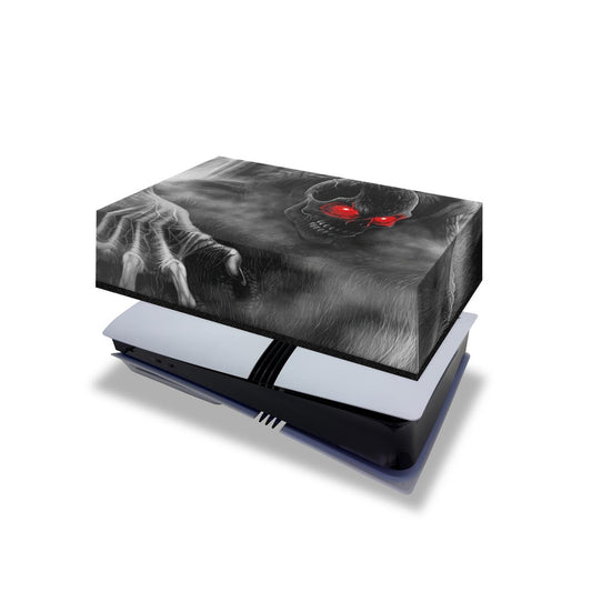 Capa Anti Poeira PS5 Pro Horizontal - Caveira Skull