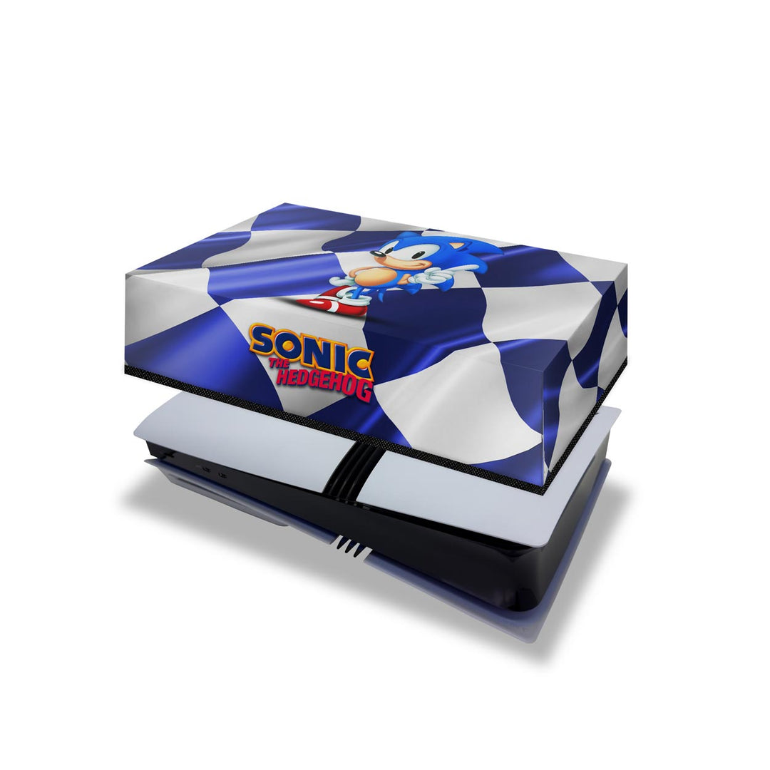 Capa Anti Poeira PS5 Pro Horizontal - Sonic - Pop Arte Skins