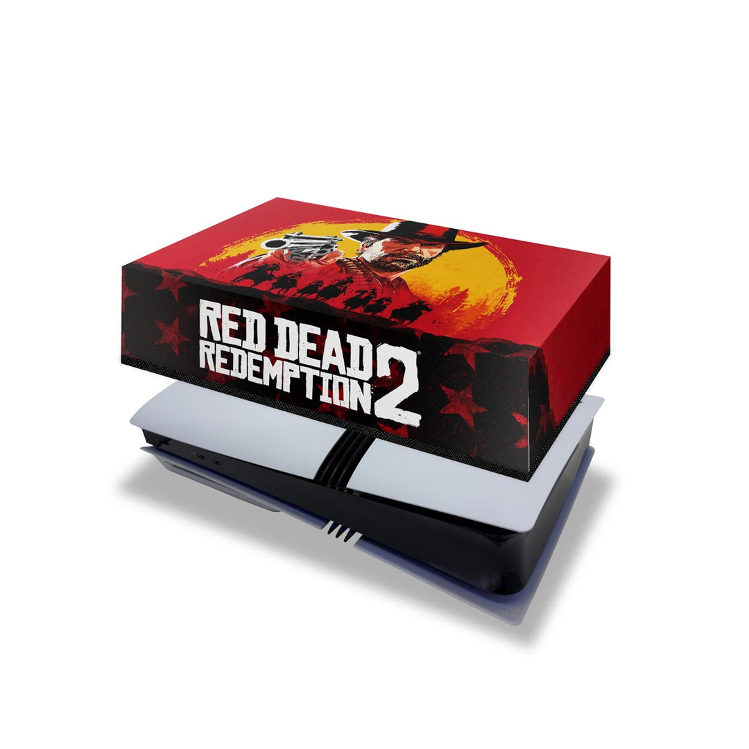 Capa Anti Poeira PS5 Pro Horizontal - Red Dead Redemption 2 - Pop Arte Skins