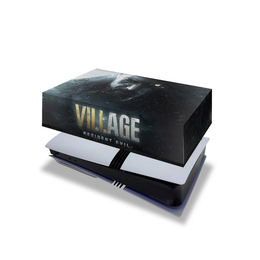 Capa Anti Poeira PS5 Pro Horizontal - Resident Evil Village