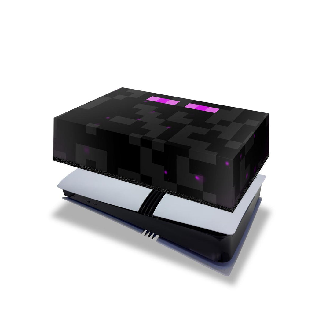 Capa Anti Poeira PS5 Pro Horizontal - Minecraft Enderman - Pop Arte Skins - foto 4