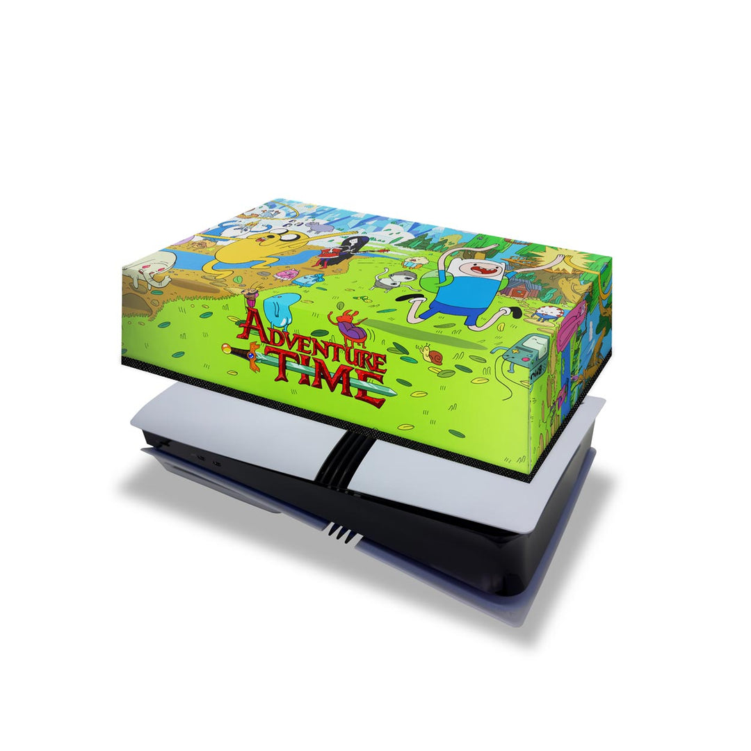Capa Anti Poeira PS5 Pro Horizontal - Hora de Aventura - Pop Arte Skins