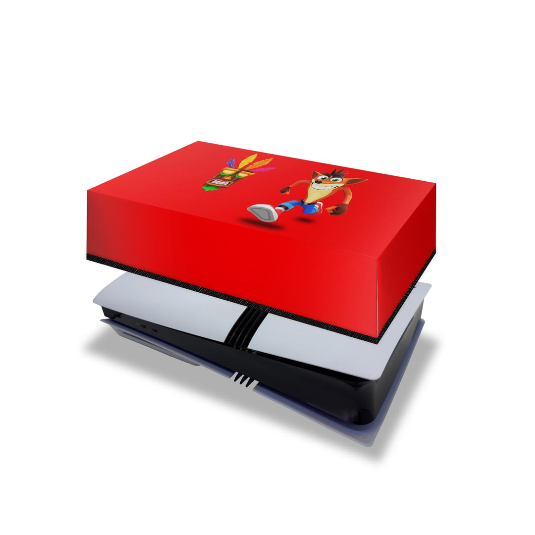 Capa Anti Poeira PS5 Pro Horizontal - Crash Bandicoot - Pop Arte Skins