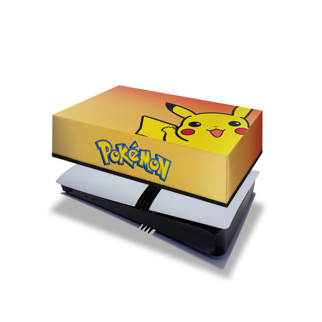 Capa Anti Poeira PS5 Pro Horizontal - Pokemon Pikachu - Pop Arte Skins - foto 4