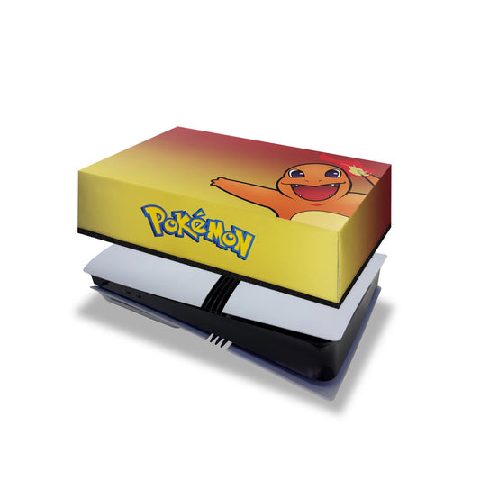 Capa Anti Poeira PS5 Pro Horizontal - Pokemon Charmander