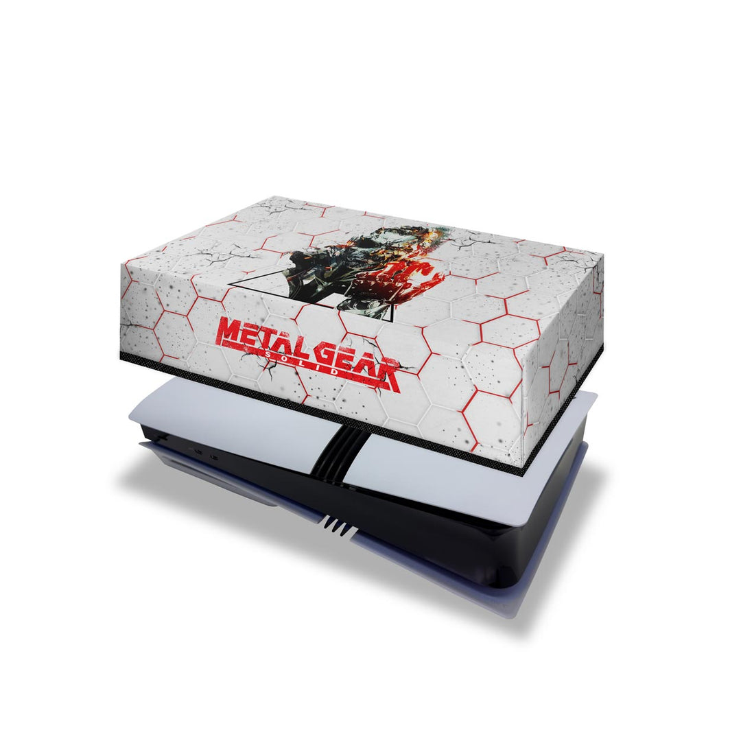 Capa Anti Poeira PS5 Pro Horizontal - Metal Gear Solid - Pop Arte Skins