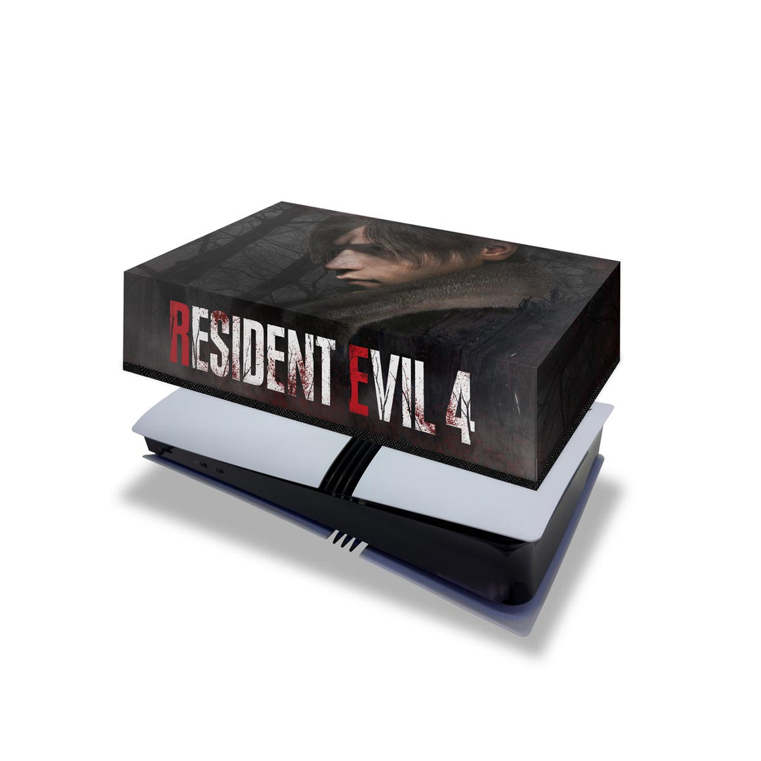 Capa Anti Poeira PS5 Pro Horizontal - Resident Evil 4 Remake - Pop Arte Skins - foto 4