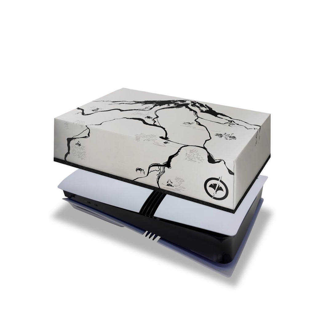 Capa Anti Poeira PS5 Pro Horizontal - Ghost Of Yotei - Pop Arte Skins - foto 2