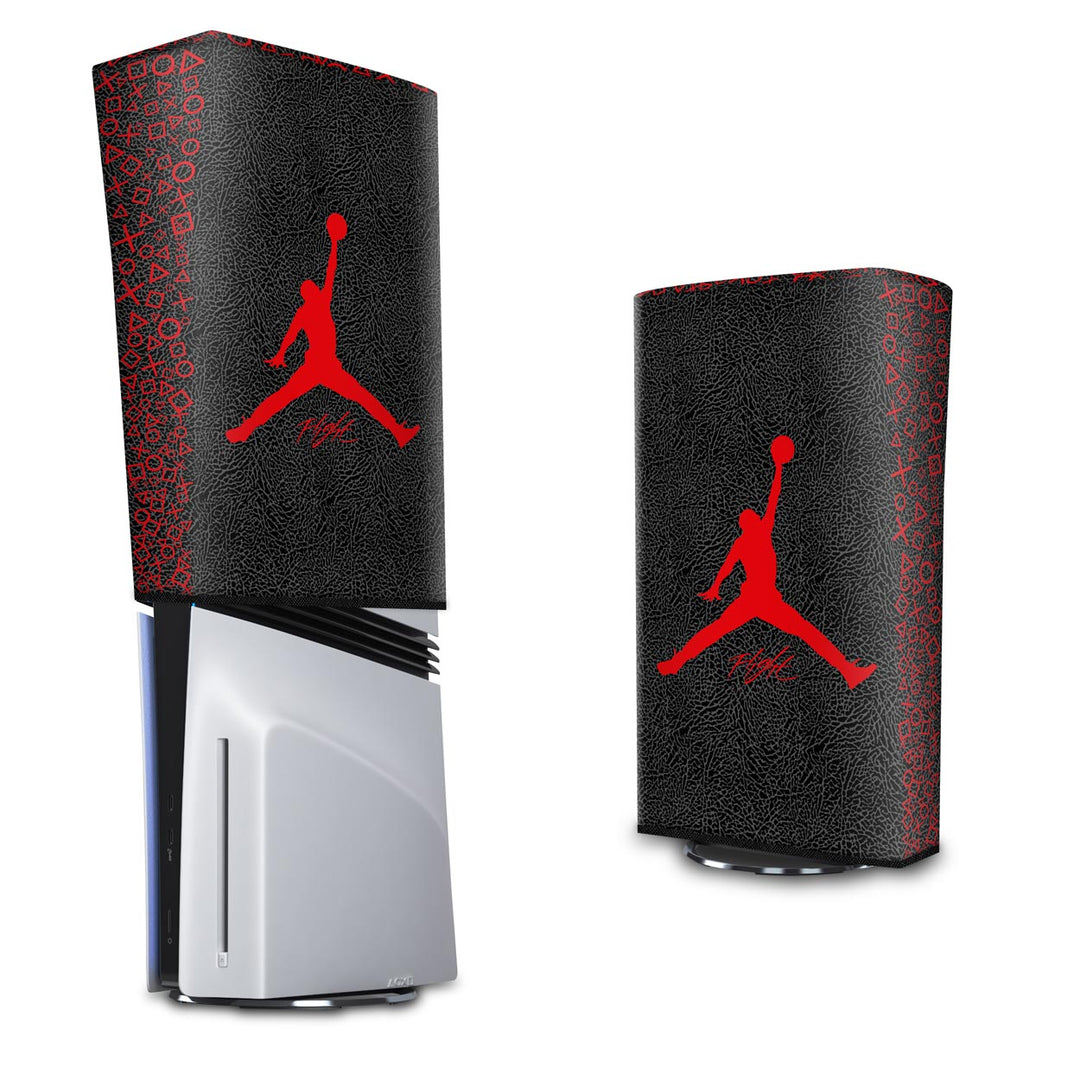 Capa Anti Poeira PS5 Pro Vertical - Jordan Flight - Pop Arte Skins