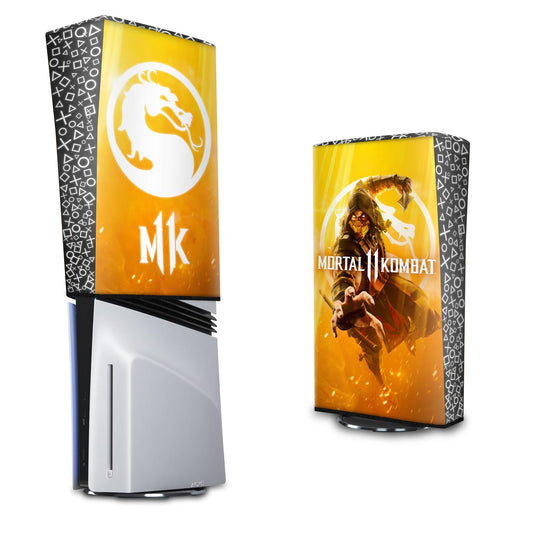 Capa Anti Poeira PS5 Pro Vertical - Mortal Kombat 11