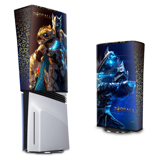 Capa Anti Poeira PS5 Pro Vertical - Godfall