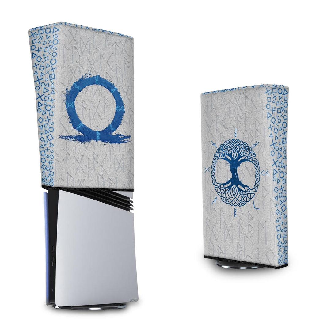 Capa Anti Poeira PS5 Pro Vertical - God Of War Ragnarok - Pop Arte Skins - foto 3