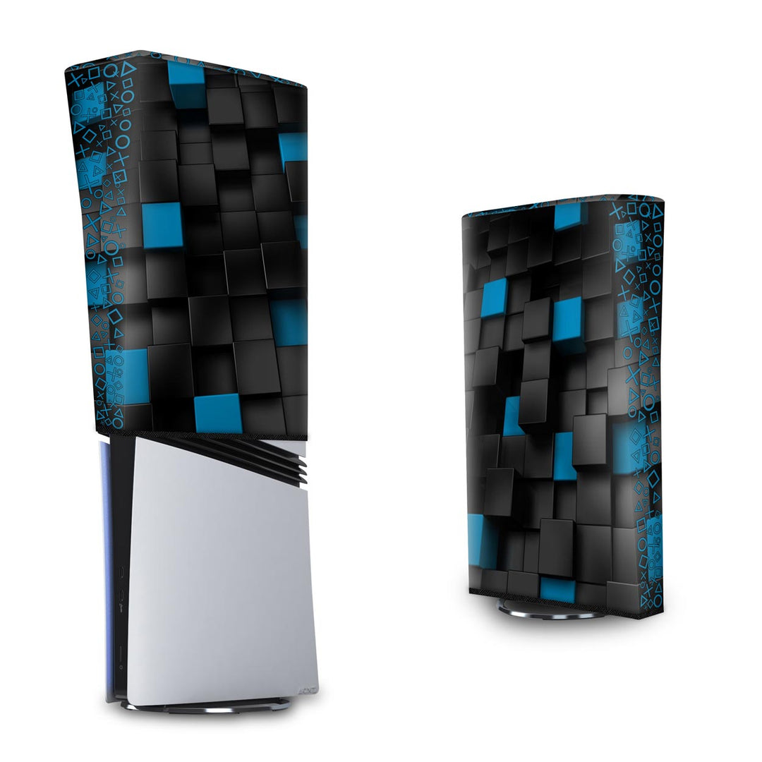 Capa Anti Poeira PS5 Pro Vertical - Cubos - Pop Arte Skins - foto 3