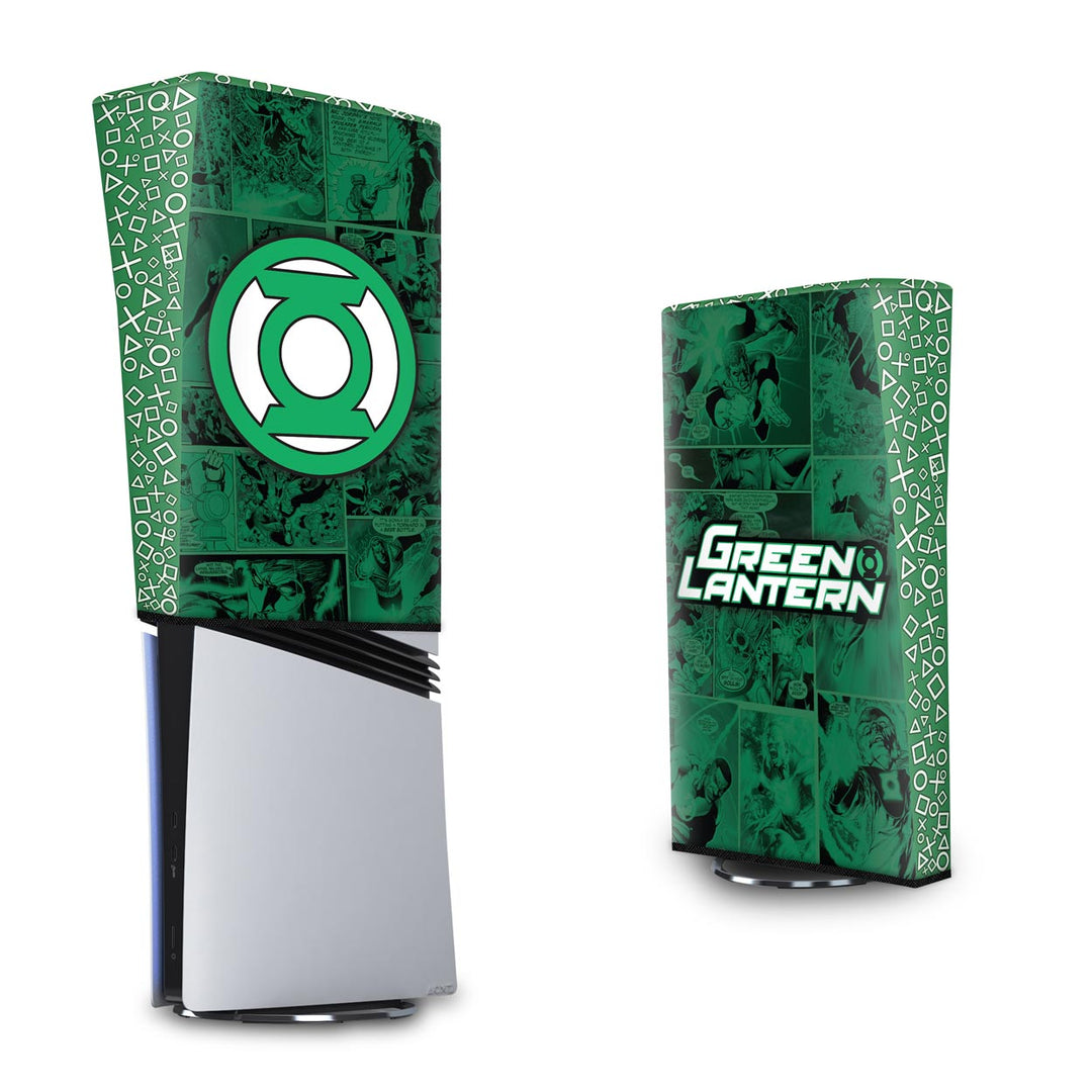 Capa Anti Poeira PS5 Pro Vertical - Lanterna Verde Comics - Pop Arte Skins - foto 3