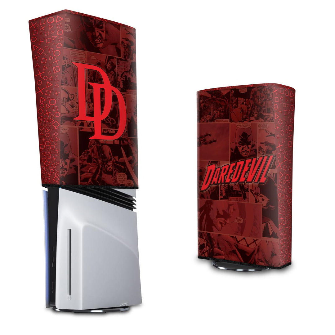 Capa Anti Poeira PS5 Pro Vertical - Daredevil Demolidor Comics - Pop Arte Skins