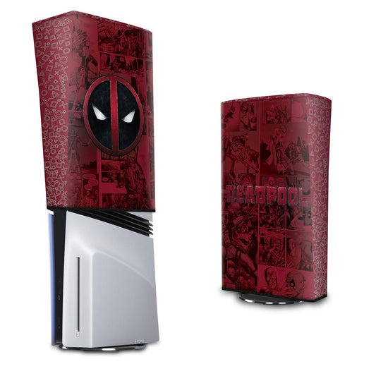 Capa Anti Poeira PS5 Pro Vertical - Deadpool Comics