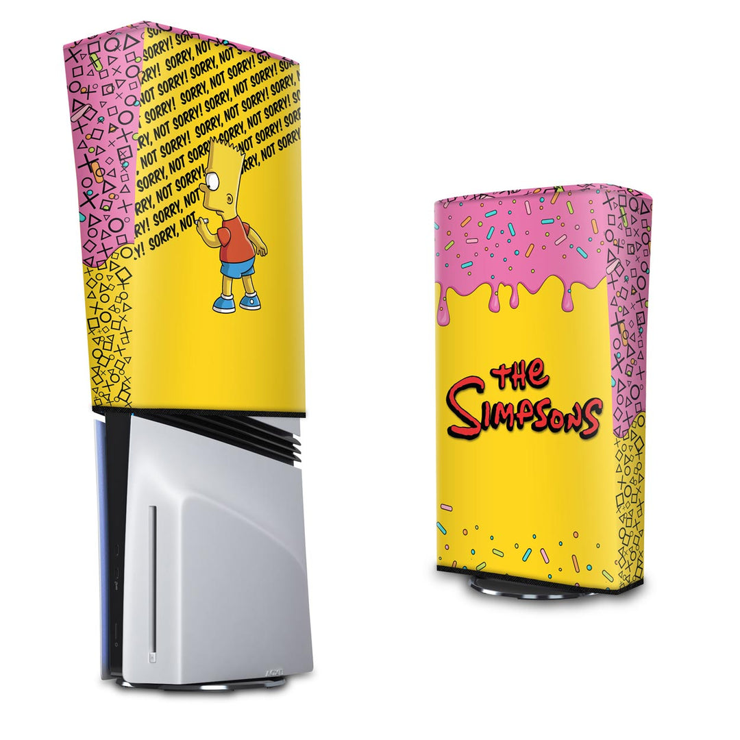 Capa Anti Poeira PS5 Pro Vertical - The Simpsons - Pop Arte Skins