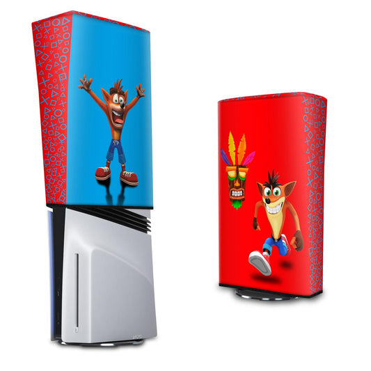 Capa Anti Poeira PS5 Pro Vertical - Crash Bandicoot