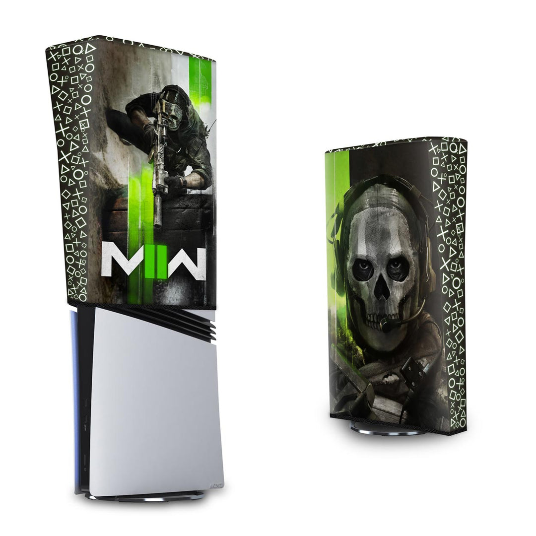 Capa Anti Poeira PS5 Pro Vertical - Call Of Duty Modern Warfare II - Pop Arte Skins - foto 3