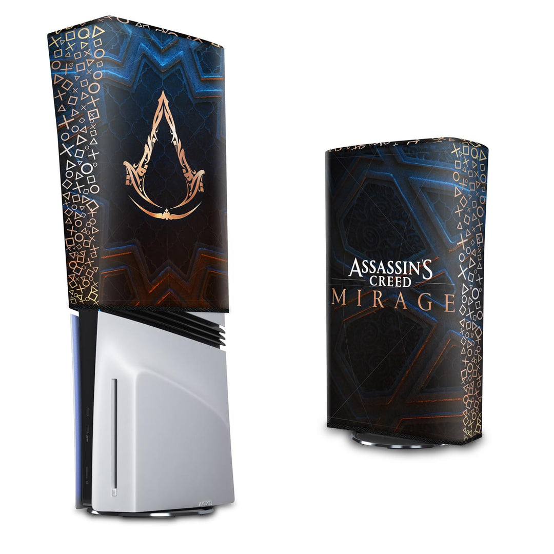 Capa Anti Poeira PS5 Pro Vertical - Assassin's Creed Mirage - Pop Arte Skins