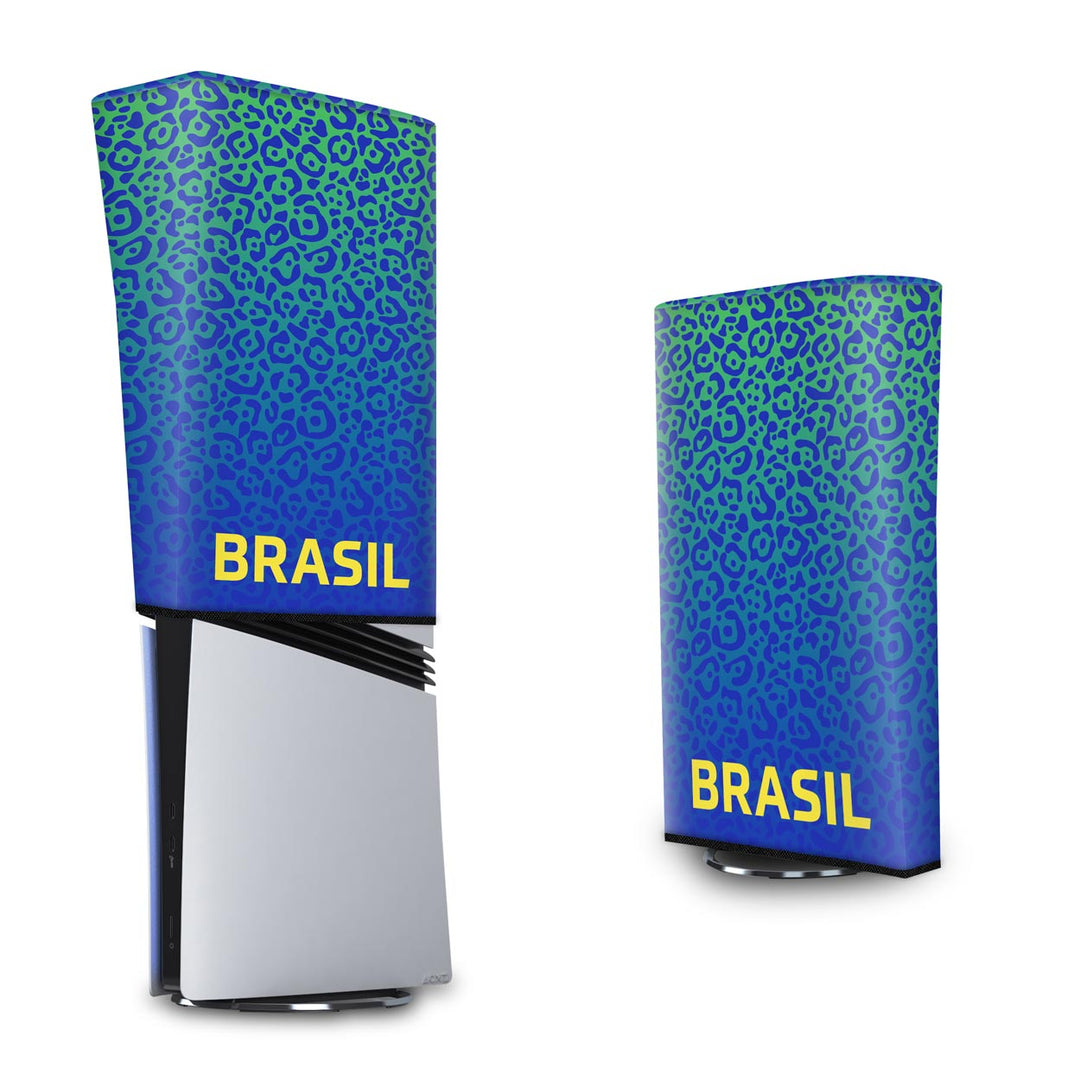 Capa Anti Poeira PS5 Pro Vertical - Brasil - Pop Arte Skins - foto 3