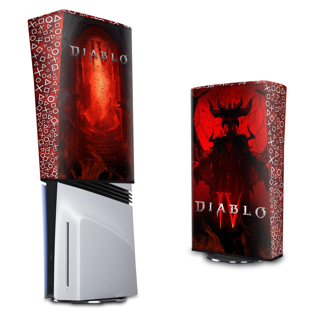 Capa Anti Poeira PS5 Pro Vertical - Diablo IV 4 - Pop Arte Skins
