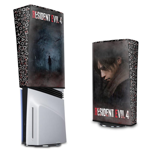 Capa Anti Poeira PS5 Pro Vertical - Resident Evil 4 Remake