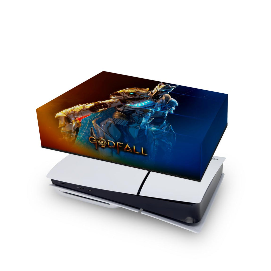 Capa Anti Poeira PS5 Slim Horizontal - Godfall - Pop Arte Skins