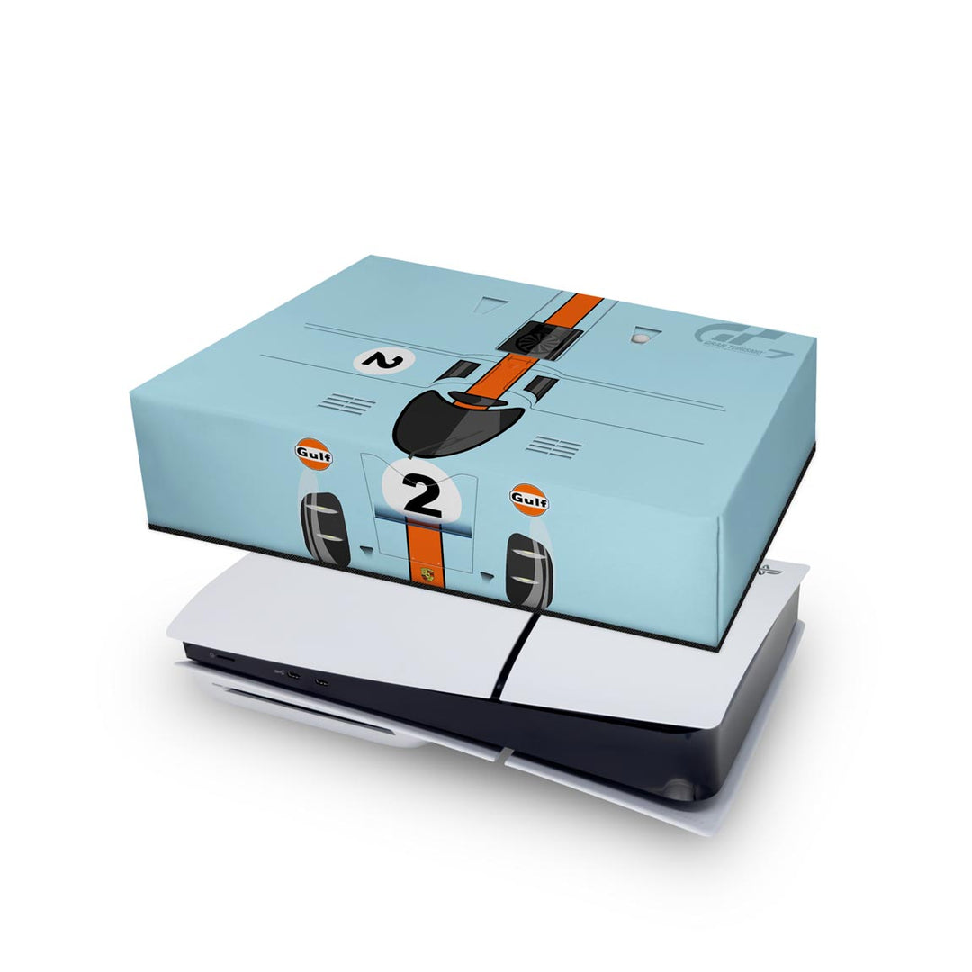 Capa Anti Poeira PS5 Slim Horizontal - Gran Turismo 7 - Pop Arte Skins