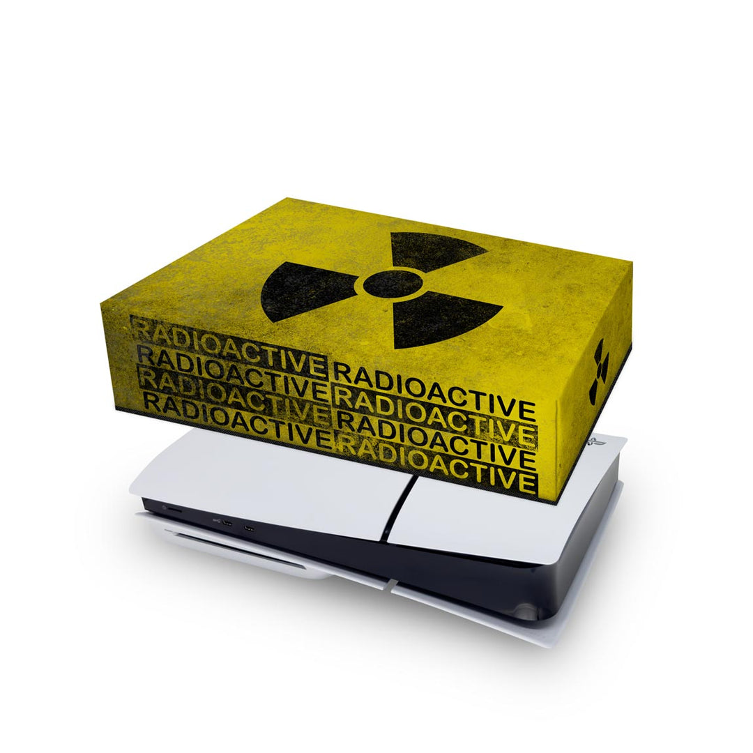 Capa Anti Poeira PS5 Slim Horizontal - Radioativo - Pop Arte Skins