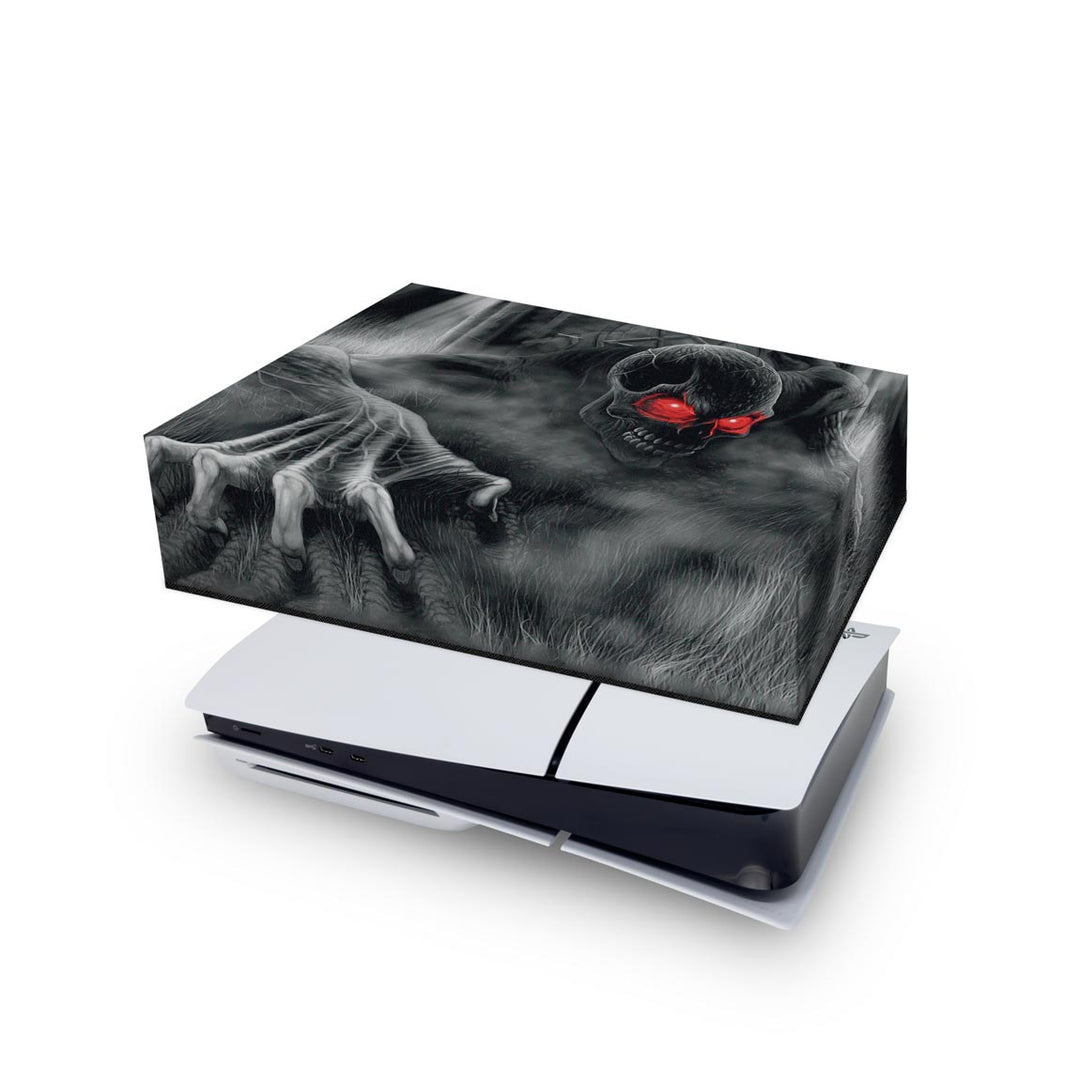 Capa Anti Poeira PS5 Slim Horizontal - Caveira Skull - Pop Arte Skins