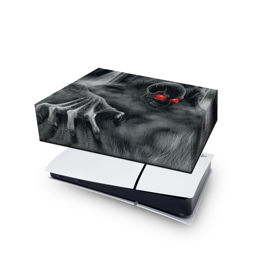 Capa Anti Poeira PS5 Slim Horizontal - Caveira Skull - Pop Arte Skins - foto 4