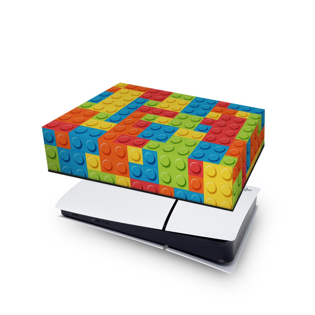 Capa Anti Poeira PS5 Slim Horizontal - Lego Peça - Pop Arte Skins - foto 4