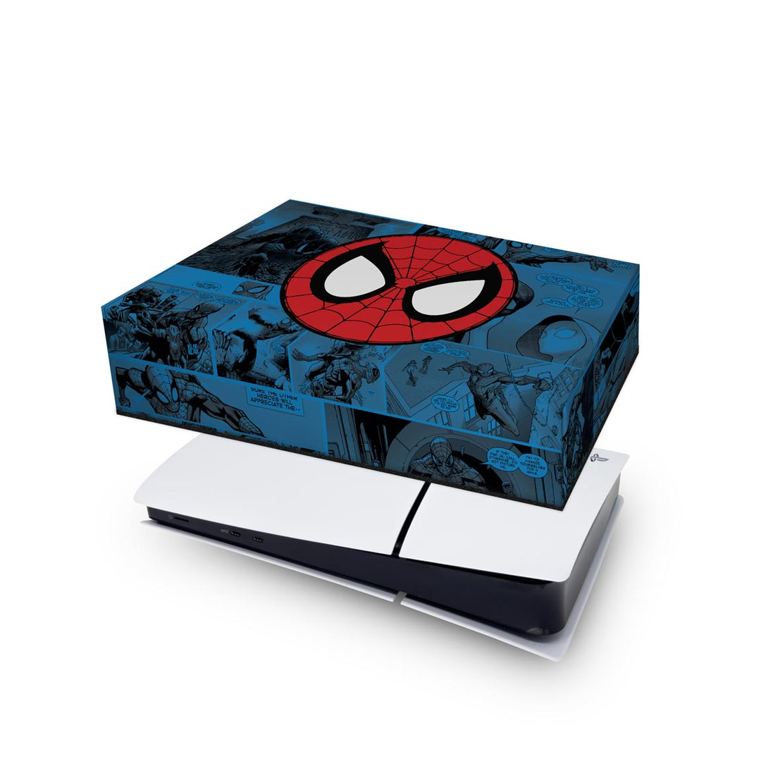 Capa Anti Poeira PS5 Slim Horizontal - Homem-Aranha Spider-Man Comics - Pop Arte Skins - foto 4