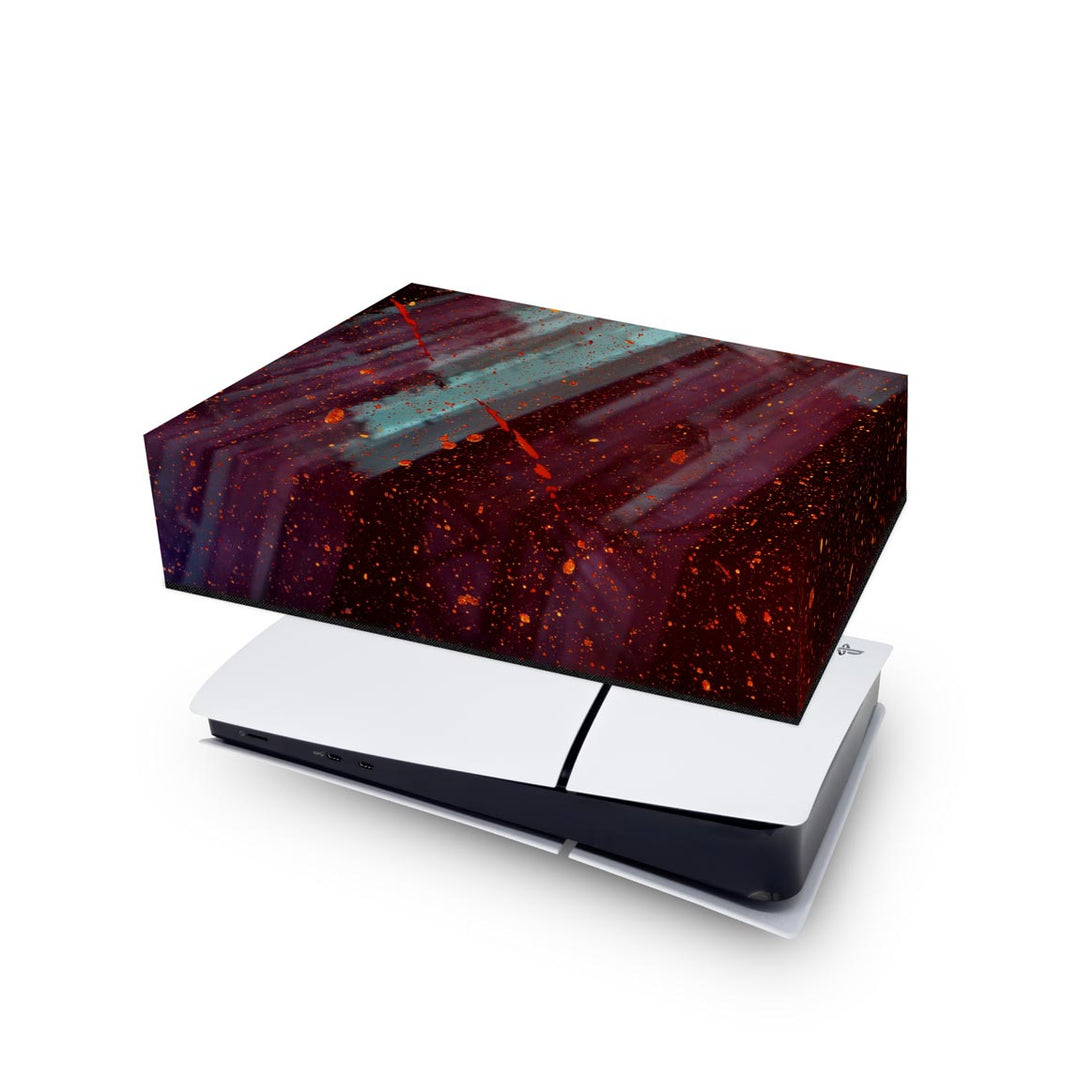 Capa Anti Poeira PS5 Slim Horizontal - Abstrato #100 - Pop Arte Skins - foto 4