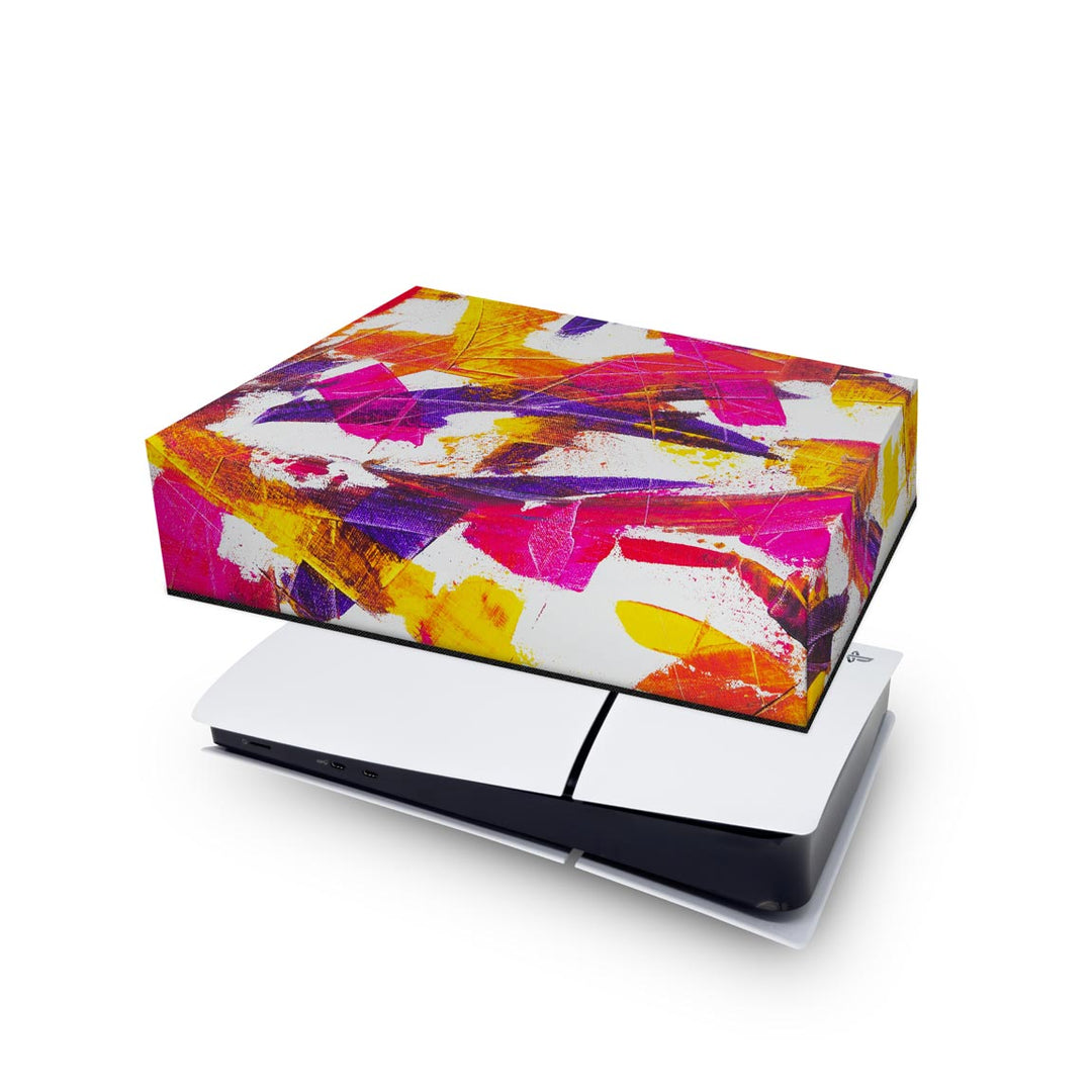 Capa Anti Poeira PS5 Slim Horizontal - Abstrato #103 - Pop Arte Skins - foto 4