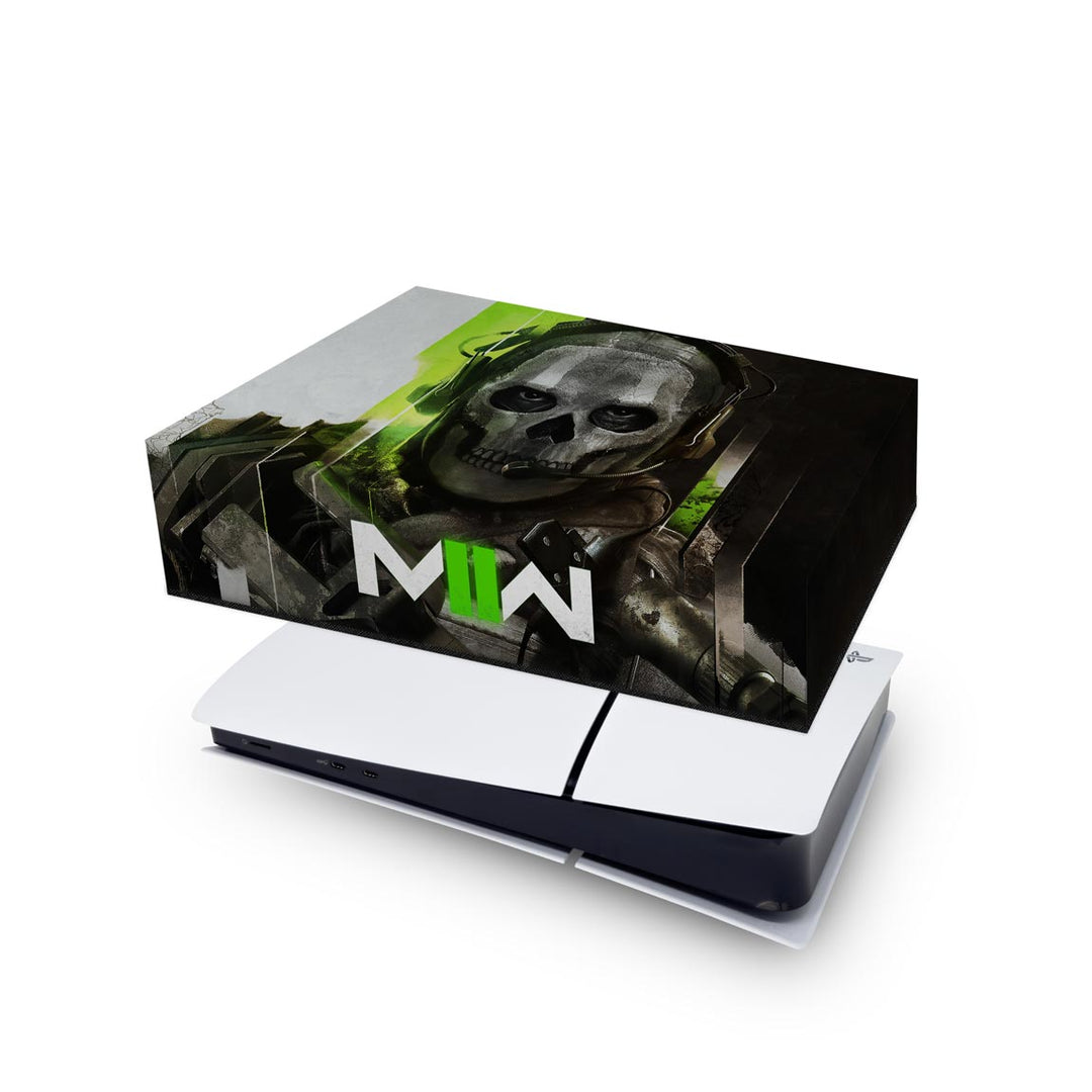 Capa Anti Poeira PS5 Slim Horizontal - Call Of Duty Modern Warfare II - Pop Arte Skins - foto 4