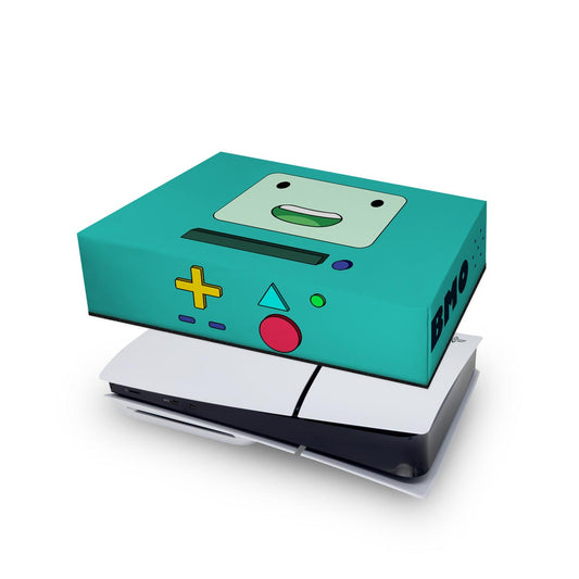 Capa Anti Poeira PS5 Slim Horizontal - BMO Hora de Aventura