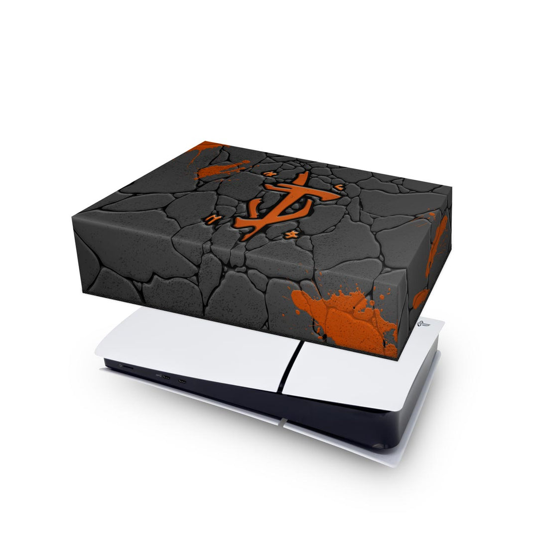 Capa Anti Poeira PS5 Slim Horizontal - Doom: The Dark Ages - Pop Arte Skins - foto 4