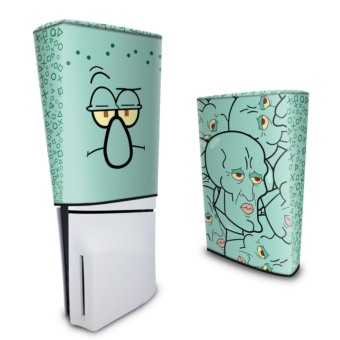 Capa Anti Poeira PS5 Slim Vertical - Lula Molusco - Pop Arte Skins