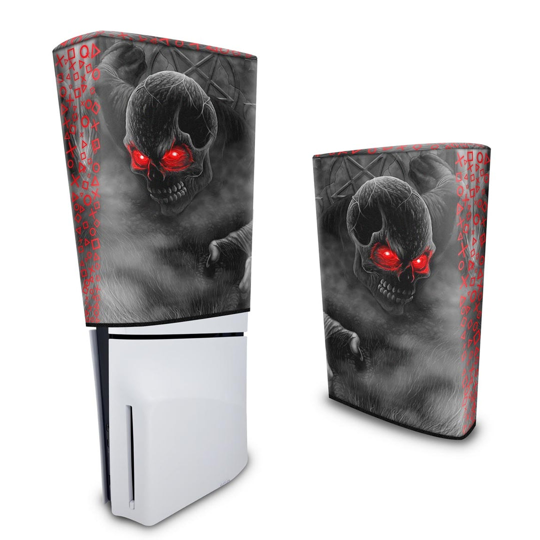Capa Anti Poeira PS5 Slim Vertical - Caveira Skull - Pop Arte Skins